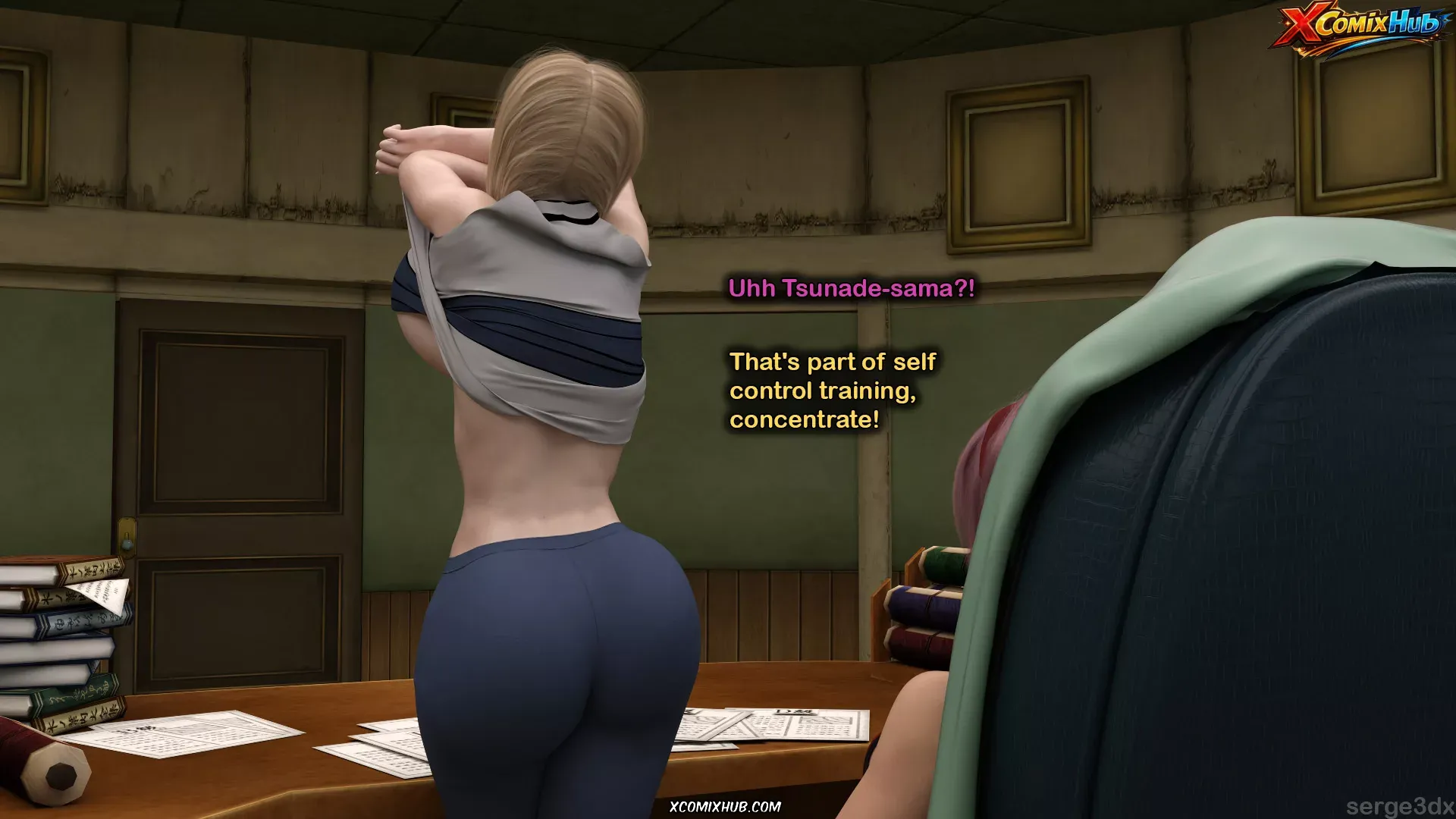 Training Tsunade Serge3dx 005 Comic Page 5